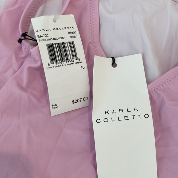 Karla Colletto pink one piece NWT size 10 - Picture 3 of 3